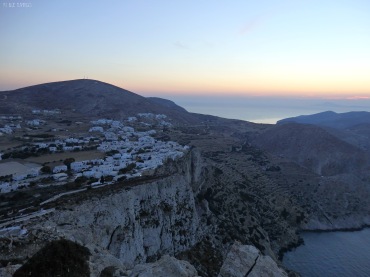 Chora is built on the edge of a cliff. The view is so fascinating!